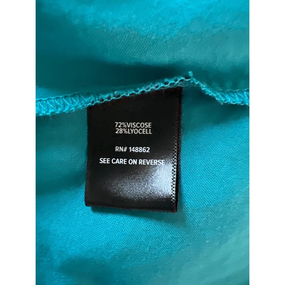 Torrid Mini Challis Cold Shoulder Trapeze Dress Size 2X Teal Pockets NWT - Picture 5 of 6